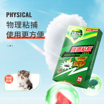 绿叶蟑螂粘板20片蟑螂药杀虫剂100克杀蛮蠊灭蟑螂