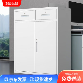 洛克菲勒铁皮柜文件柜资料档案柜抽屉储物矮柜高1090二斗矮柜 30kg