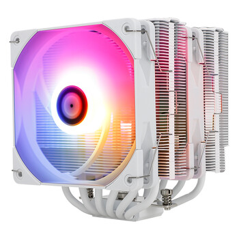 Thermalright(利民) Peerless Assassin 120 WHITE ARGB 逆重力6热管风冷散热器 双塔带顶盖 PA120 WHITE ARGB