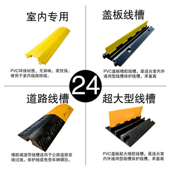 鸣固 橡胶减速带线槽 PVC电缆保护槽室内外护线盖板压线板橡胶电缆过桥板 盖板小三槽100*30*5cm MGA8980 鸣固 橡胶减速带线槽 PVC电缆保护槽室内外护线盖板压线板橡胶电缆过桥板 盖板小三槽100*30*5cm MGA8980