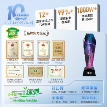 绿驰专业测甲醛检测仪器家用 便携TVOC空气质量检测仪cma甲醛测试盒纸