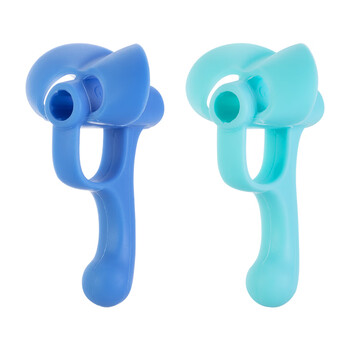 晨光（M&G）优握握笔矫正器 硅胶正姿铅笔套幼儿园小学生写字姿势纠正器 蓝绿2支装