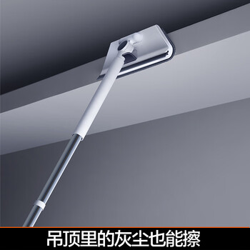 大卫三角平板拖把约24cm杆长123cm2布P2可折叠三角擦仿人工手擦