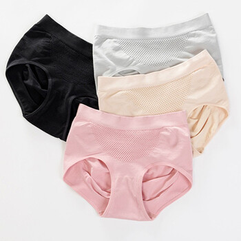 日系中腰女士三角裤 4条颜色混搭 均码【图片 价格 品牌 报价】-京东