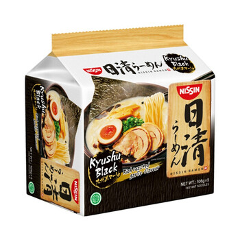 日清nissin北海道味噌黑蒜油东京酱油拉面530g 印尼进口速食方便面代餐泡面九州黑蒜油味 5包 图片价格品牌报价 京东