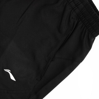 李宁（LI-NING)羽毛球服女款短裤休闲运动速干短裤AKSR612-2标准黑S码