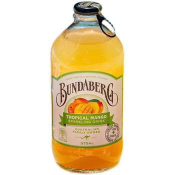 宾得宝bundaberg澳洲果味气泡水百香果蜜桃果汁汽水饮料 菠萝椰子*4瓶