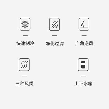 奥克斯（AUX）空调扇制冷器小空调冷风机单冷家用冷风扇宿舍办公移动冷气扇无叶风扇移动冷风机FLS-160AS