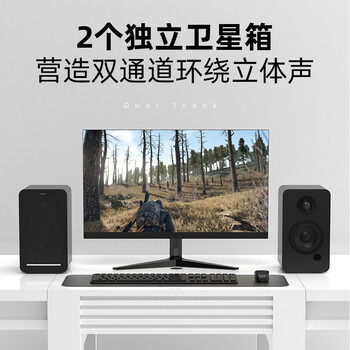 奋达（F&D）桌面蓝牙音箱2.0纯木质遥控音响高重低音立体声笔记本USB家用电脑有源音箱 R40BT