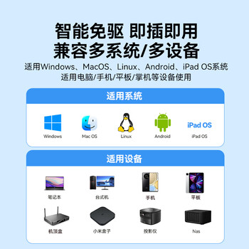 山泽USB3.0网卡千兆转网口网线转接头 适用苹果Mac华为小米笔记本电脑转RJ45网线接口转换器外置HWK02