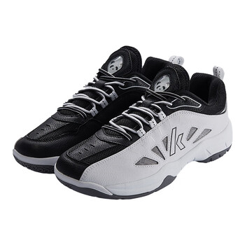 川崎（KAWASAKI）羽毛球鞋男女款减震耐磨运动鞋熊猫B3327白色/黑色 39