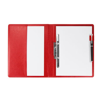 金得利A4多功能文件夹单强力夹皮质经理夹秘书夹资料夹房产销售夹签约本商务会议文件合同夹板红色AF1801 金得利A4多功能文件夹单强力夹皮质经理夹秘书夹资料夹房产销售夹签约本商务会议文件合同夹板红色AF1801