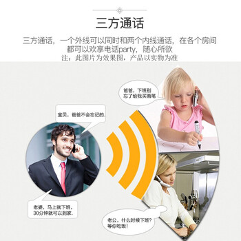 摩托罗拉（Motorola）数字无绳电话机 无线座机 子母机单机 有背光 才清晰 办公家用 来电显示 三方通话 C1001XC(黑色)