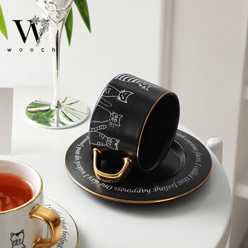 物取(WOOCH)高颜值可爱猫咪咖啡杯碟礼盒套装新家礼物新婚伴手礼情侣杯子送人 物取(WOOCH)高颜值可爱猫咪咖啡杯碟礼盒套装新家礼物新婚伴手礼情侣杯子送人