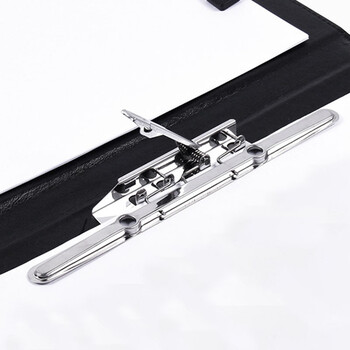 金得利A4多功能文件夹双强力夹皮质经理秘书房产销售夹资料夹签约本高档商务会议文件合同夹板黑色AF1802 金得利A4多功能文件夹双强力夹皮质经理秘书房产销售夹资料夹签约本高档商务会议文件合同夹板黑色AF1802