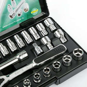 世达（SATA）25件13MM系列穿透式套筒组套 棘轮扳手汽修汽保工具组套09131