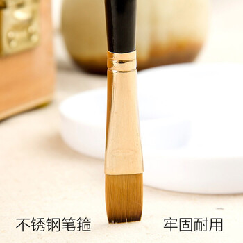 温莎牛顿【弗洛伊德同品牌】尼龙毛水粉画笔专业水粉颜料画笔勾线笔进阶画家专用水粉画笔6支套