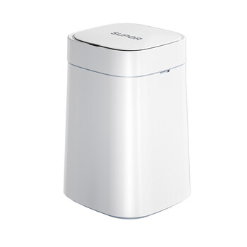 苏泊尔（SUPOR）智能感应垃圾桶16L白色家用大号客厅卧室厨房卫生间（含2节电池）