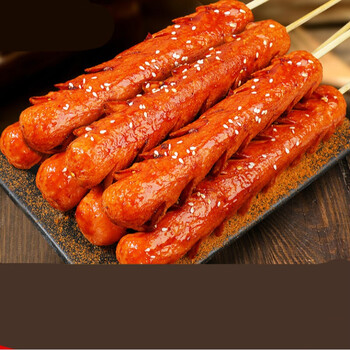 香煎烤火腿肠面肠烧烤食材油炸夫宇批发商用 【精品淀粉肠】50克*10根