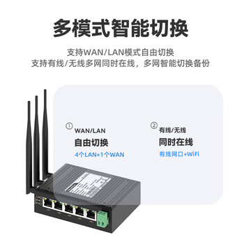 移星（MoweStar）无线双频路由器2.4G+5GWiFi导轨式无线客户端工业网桥高速穿墙无线AP/中继/桥接/VNP网关 VS705WD