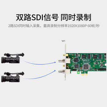 天创恒达 TC-542N2 SDI采集卡 2路高清导播直播录播 视频会议远程课件录制 支持SDK开发