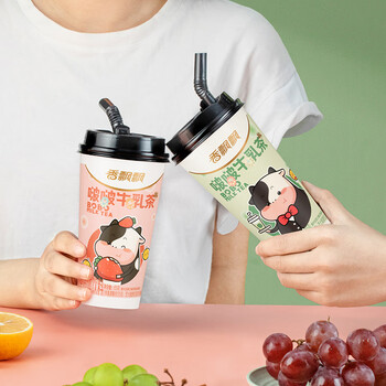 香飘飘奶茶啵啵牛乳茶混合口味65g*12杯礼盒装0植脂末0反式脂肪酸冲饮料 香飘飘奶茶啵啵牛乳茶混合口味65g*12杯礼盒装0植脂末0反式脂肪酸冲饮料