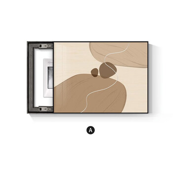 罗纳河侘寂风餐厅电表箱装饰画现代简约配电箱遮挡挂画弱电箱装饰壁画