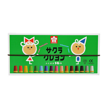 樱花（SAKURA）儿童绘画软蜡笔16色套装儿童彩色绘画涂鸦绘画蜡笔LY16R美术写生美育工具