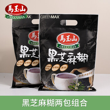 马玉山台湾原装进口黑芝麻糊12 30g 2袋黑营养饱腹冲调谷物营养早餐量多更优惠 图片价格品牌报价 京东