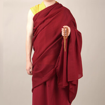 霖速袈裟僧衣[羊绒披单]喇嘛服装僧衣僧服西藏地和尚袈裟藏传藏族上师