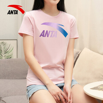 安踏(anta)安踏短袖t恤女2022秋季新款t恤跑步休闲上衣官方半袖衣服