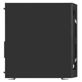 银昕（SilverStone）法拉H1M 黑色MATX办公机箱(支持240水冷/长显卡/标配12cm风扇/非侧透)