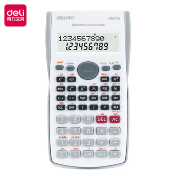 得力 Deli 计算器考试小学初中高中生数学算数中文函数多功能电子计算机办公文具用品小初高系列dtm 白色 图片价格品牌报价 京东