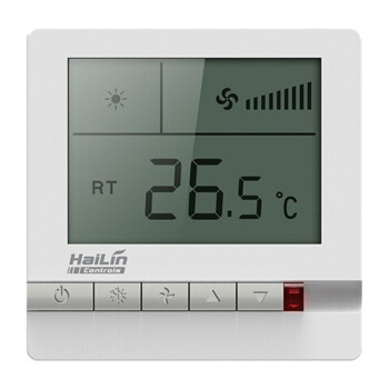 海林(HAILIN)中央空调控制面板温控器风机盘管液晶开关面板两管制无遥控功能HL108DA2(V2.0)