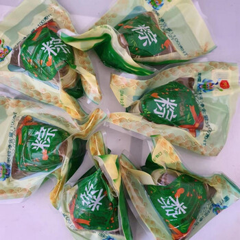 清真粽子回族粽子清真食品真空包装粽子传统端午粽子 新疆大枣粽5个