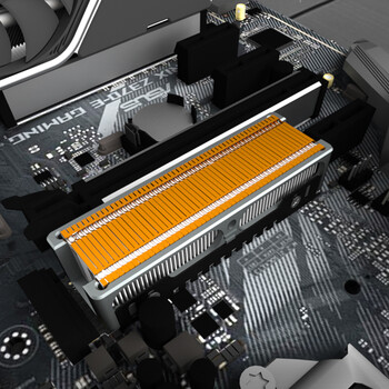 佳翼（JEYI）M.2固态硬盘散热器 NVME散热马甲 含银散热铝材+紫铜 高效导热 兼容2280 适用三星西数联想致态