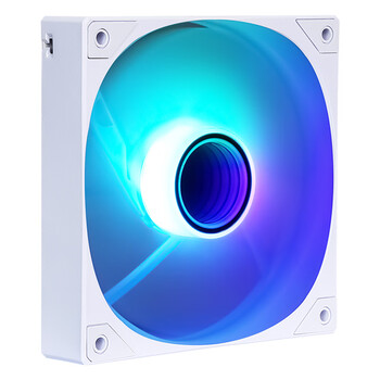 先马（SAMA）平头哥V1 ARGB幻彩版反叶白色12cm机箱风扇 无限镜灯光/主板神光同步/PWM调速/5V3pin多风扇串联