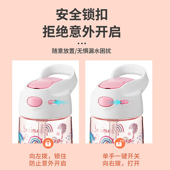 JEKO&JEKO儿童水杯夏季吸管杯小学生宝宝塑料杯水杯子男女水壶 450mL独角兽 JEKO&JEKO儿童水杯夏季吸管杯小学生宝宝塑料杯水杯子男女水壶 450mL独角兽