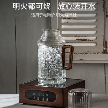 麦赫比Myhobby轻奢高档家用耐高温高硼硅玻璃杯凉水壶套装客厅专用中式水杯六只