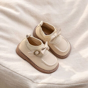 gduckkids女童学步鞋子1一2岁3女宝宝小皮鞋单鞋春秋婴儿童软底公主小