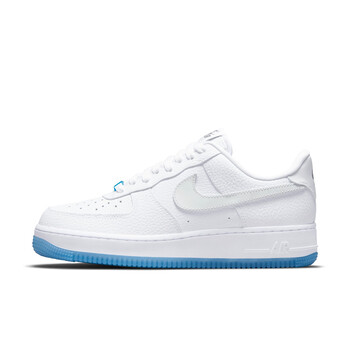 耐克nikenikeairforce1af1白蓝热感应空军一号女鞋板鞋da8301101白蓝
