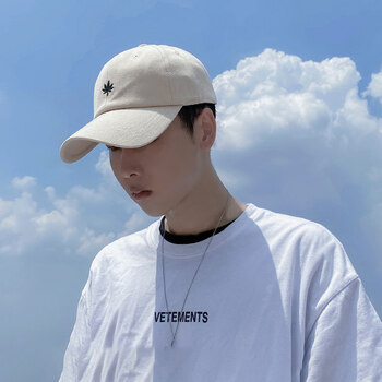 帽子男潮韩版ins网红遮阳鸭舌帽潮流男士春秋棒球帽男生夏季潮牌m023