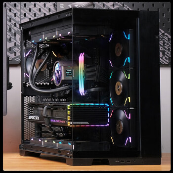 TCOMAS钛钽LX800 PRO 360黑色一体式CPU水冷散热器 IPS双屏幕圆形方形 ARGB光效 支持intel/AMD