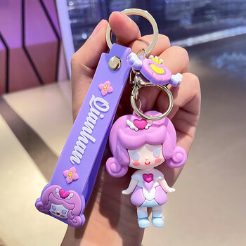 乐加酷新款小花仙钥匙扣盲盒卡通奇迹少女挂件夏安安千韩女孩包包挂饰