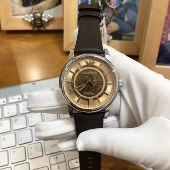 阿玛 尼全自动机械手表男ar60008超薄皮带休闲商务手表 ar1982 机械表