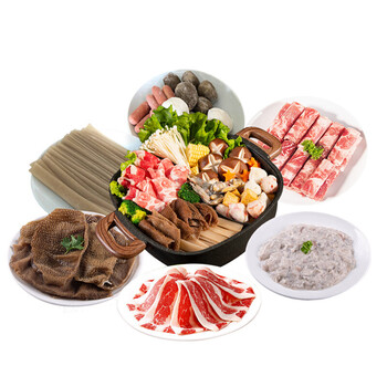 棠鲜生35人火锅烧烤海鲜食材新鲜肥牛卷牛肉卷组合宿舍涮火锅套餐配