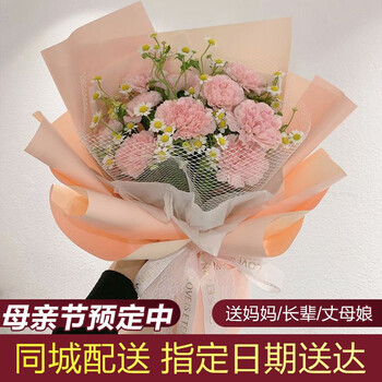11朵粉色康乃馨怎么样|百礼购