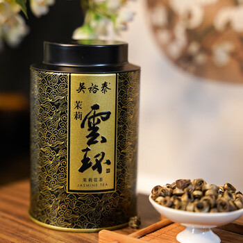 吴裕泰茉莉花茶 特种 茉莉云环50g非遗手工  送礼送长辈 中华老字号