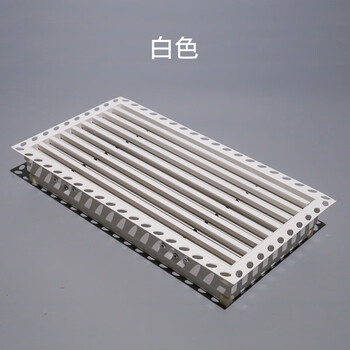 中央空调出风口格栅隐形无边框加长abs内嵌百叶极简窄定制 预埋式白色