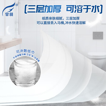 霏羽卷纸中心抽卷筒纸3层180克* 36卷 0接触卫生纸 手纸厕纸整箱FZ103